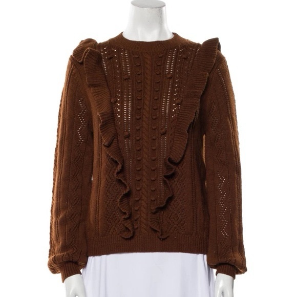 Sezane Sweaters - NWT SEZANE x MANOUSH Marva Pull Sweater Brown - Size M